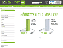 Tablet Screenshot of bomansfoto.se